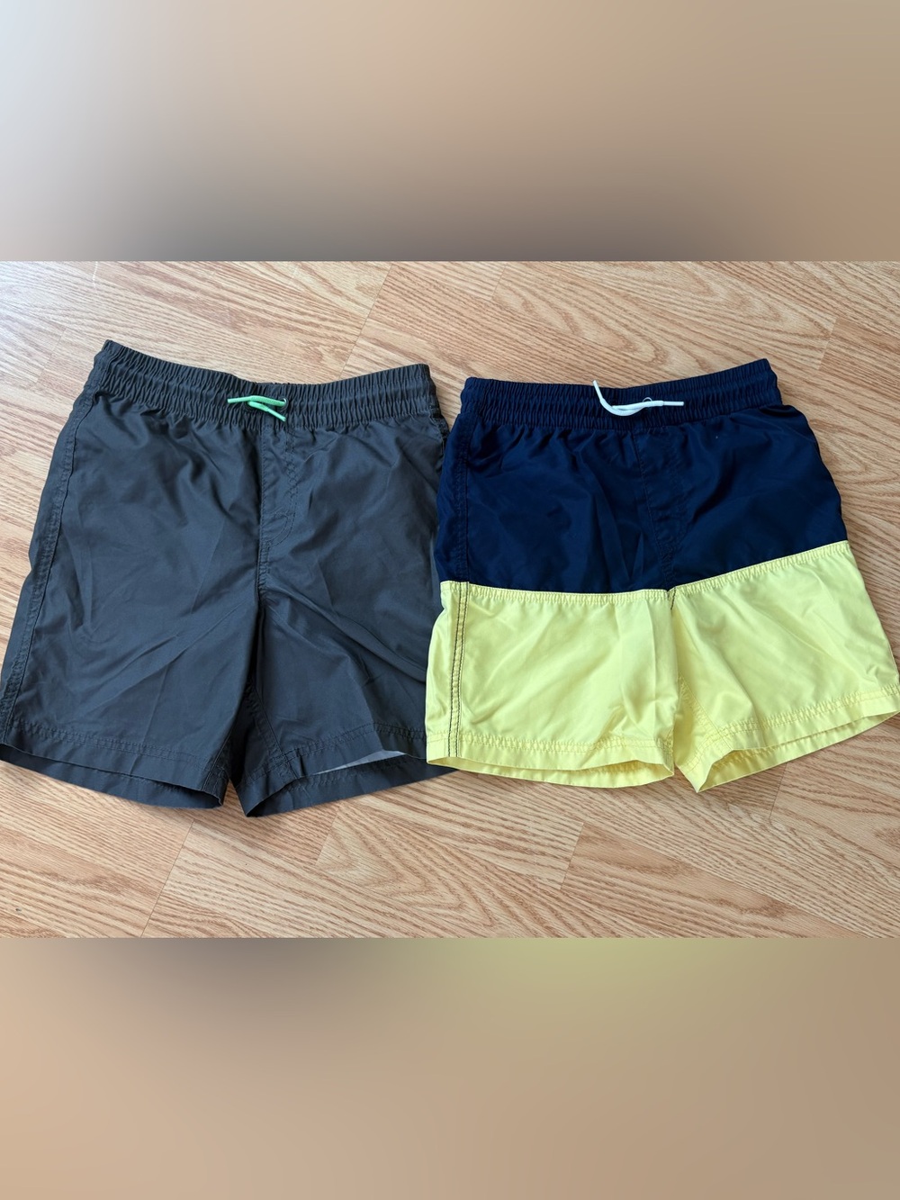 Old Navy Boys' Swim Shorts - Navy, Yellow & Gray